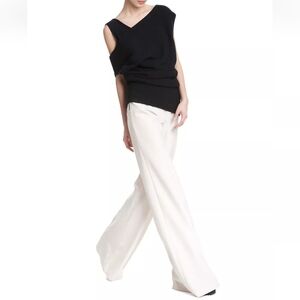 Tracy Reese Embellished Off-Shoulder Floral Mesh Sweater